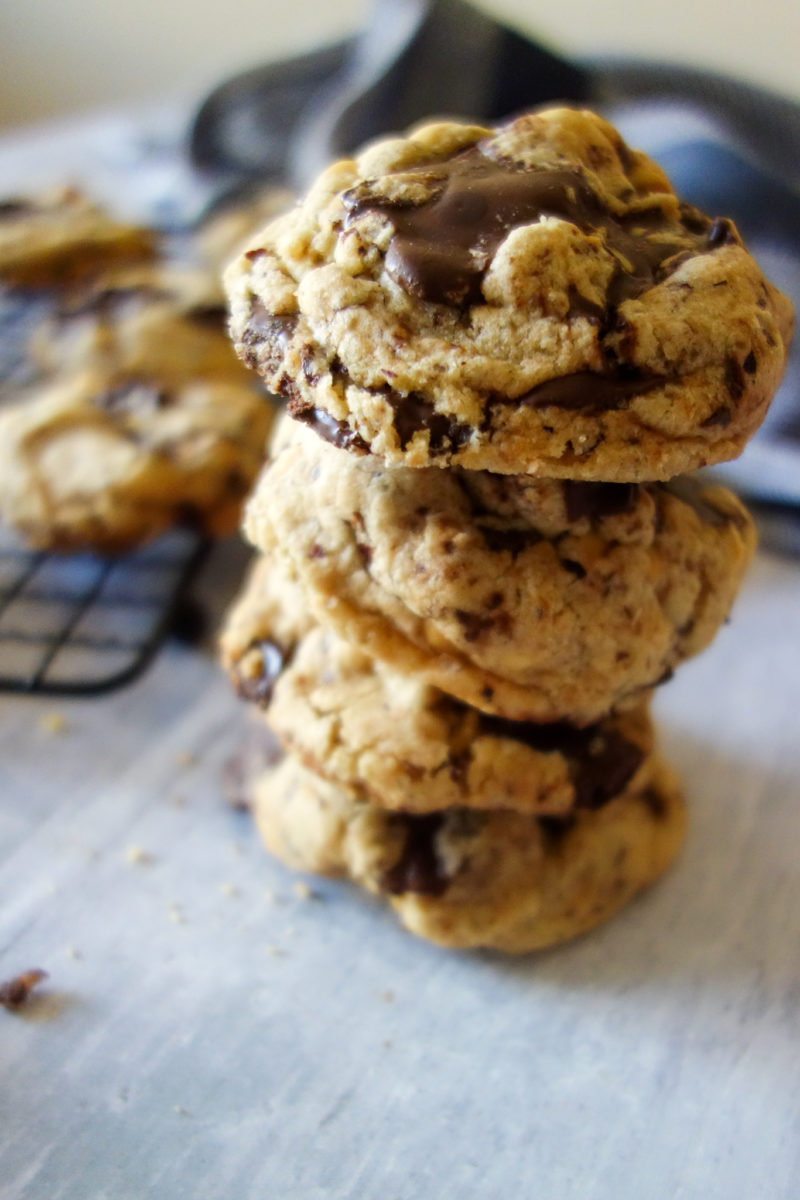 Cookies chocolat noir noisettes