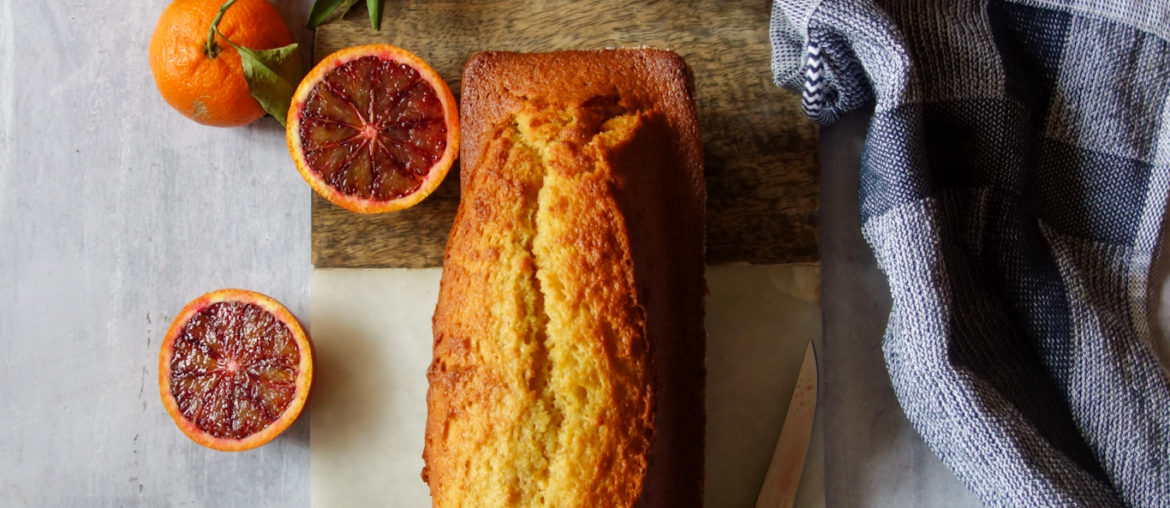 cake à l'orange sanguine et à l'huile d'olive