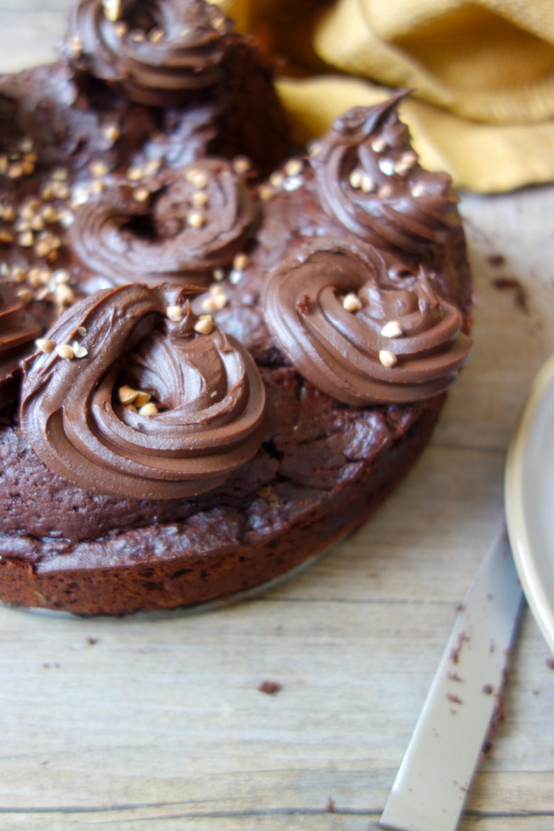 gâteau au chocolat au lait fermenté