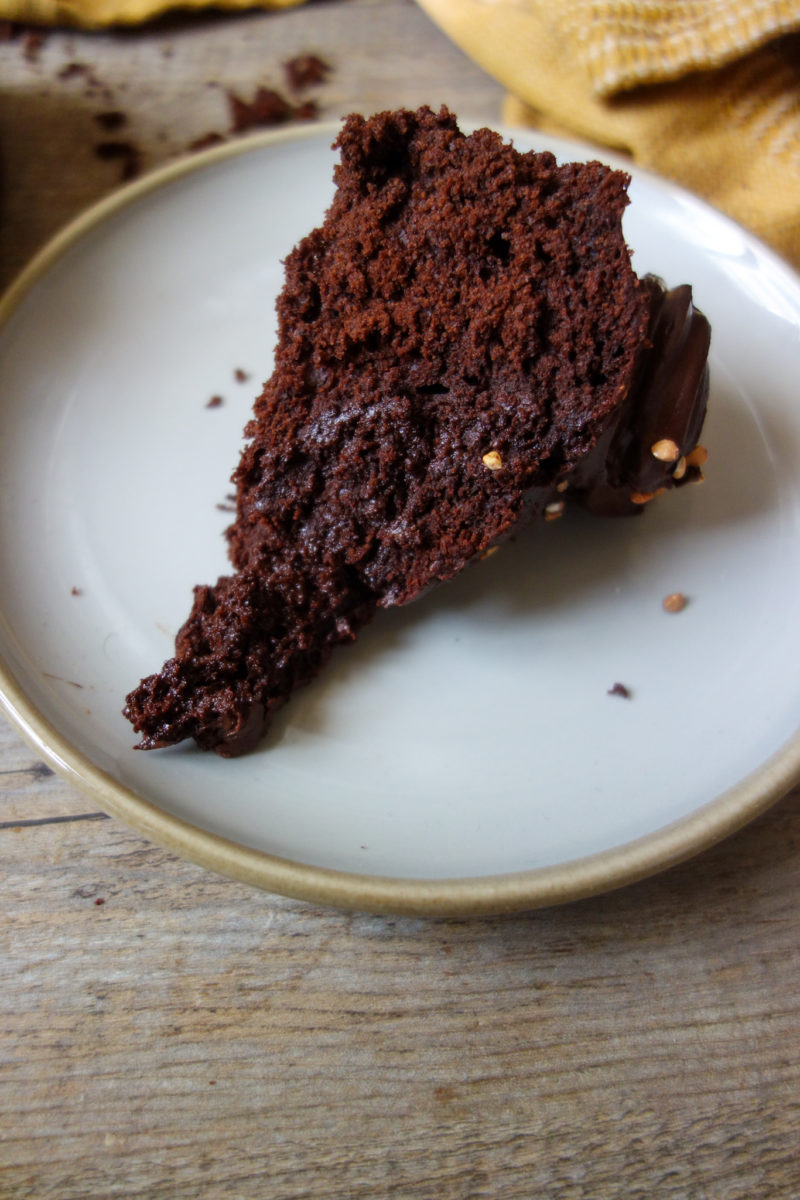 gâteau au chocolat au lait fermenté