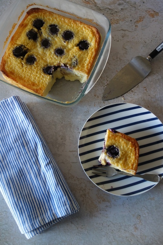 far breton à la crème de myrtille 