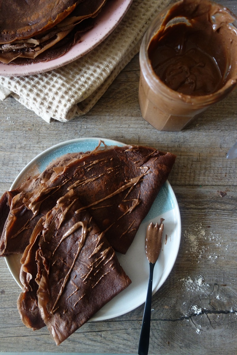 crêpes cacao à la farine de châtaigne
