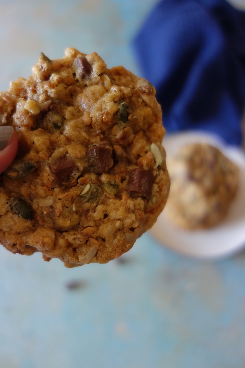 cookies aux graines et flocons d'avoine 