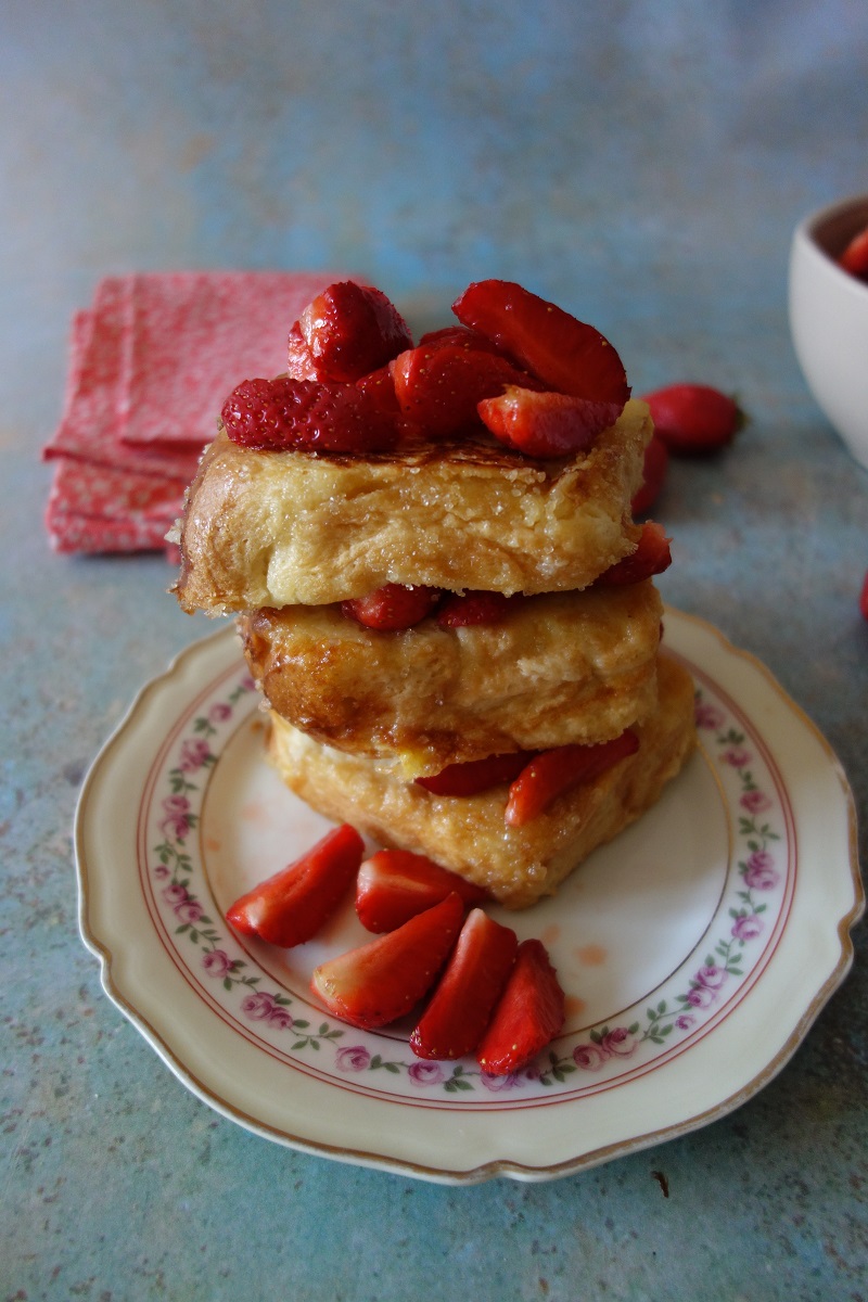 pain perdu aux fraises 