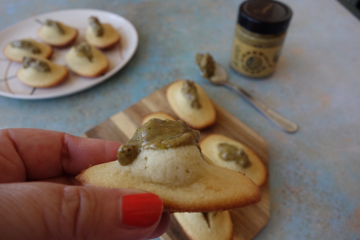 madeleines à la pistache 