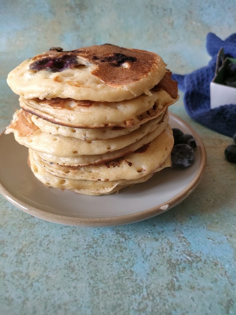 pancakes aux myrtilles 