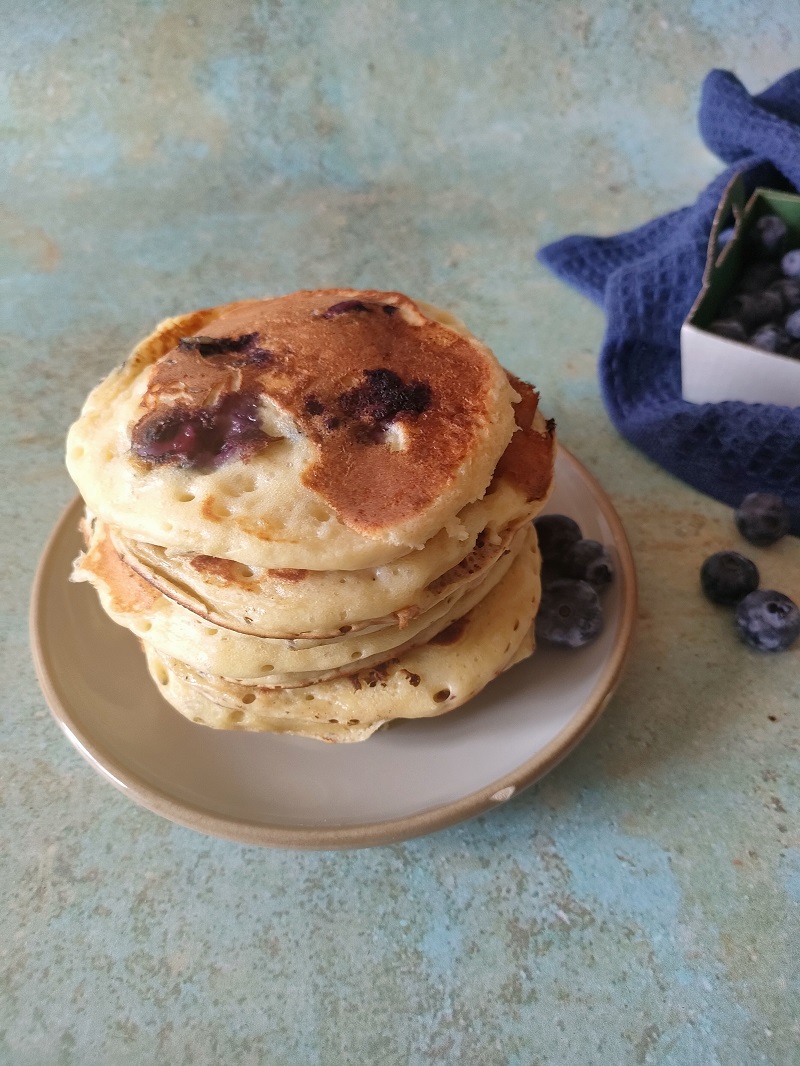 pancakes aux myrtilles 