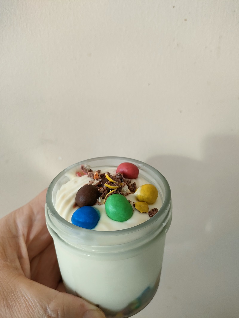 glace sundae aux M&M's