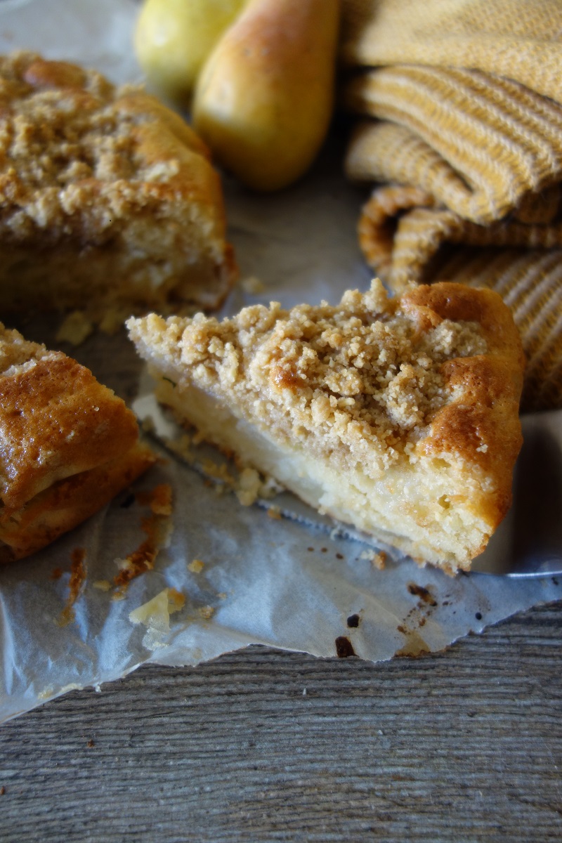 gâteau streusel aux poires 