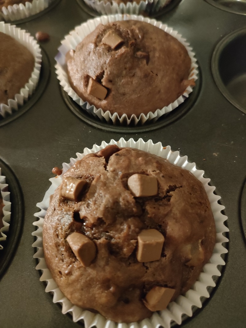 muffins aux poires et au chocolat 