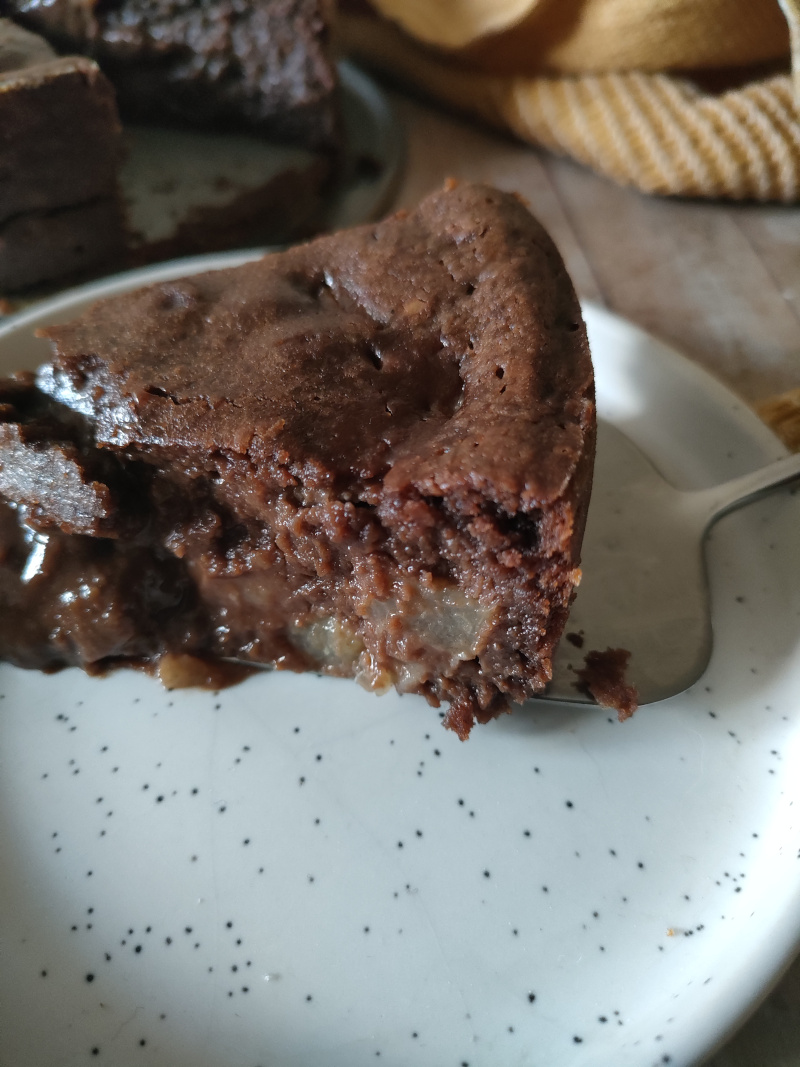 fondant marron chocolat poires 