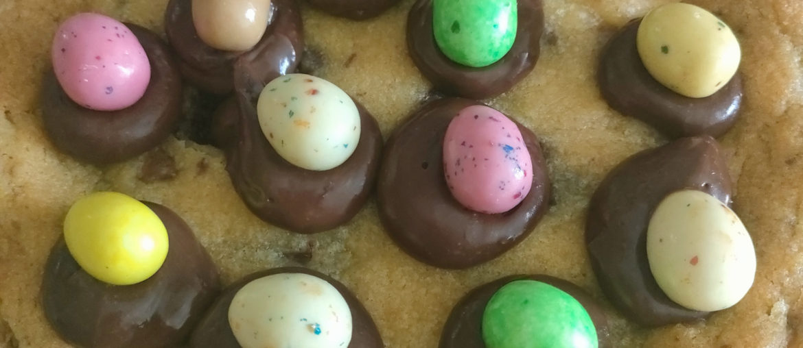 cookie pizza spécial Pâques