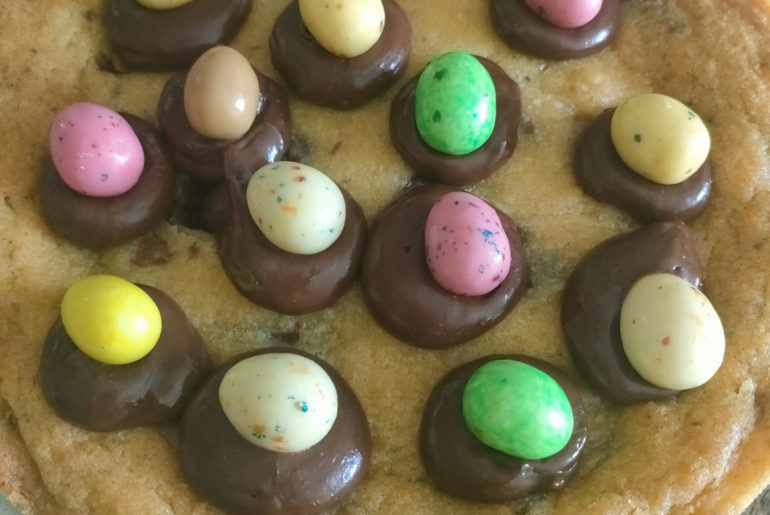 cookie pizza spécial Pâques