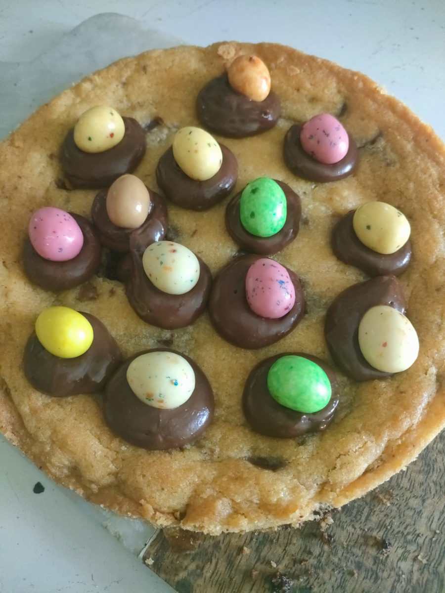 cookie pizza spécial Pâques
