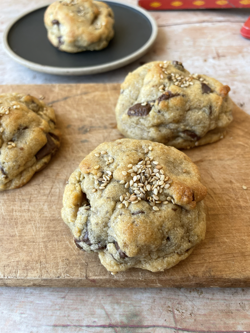cookies tahini chocolat