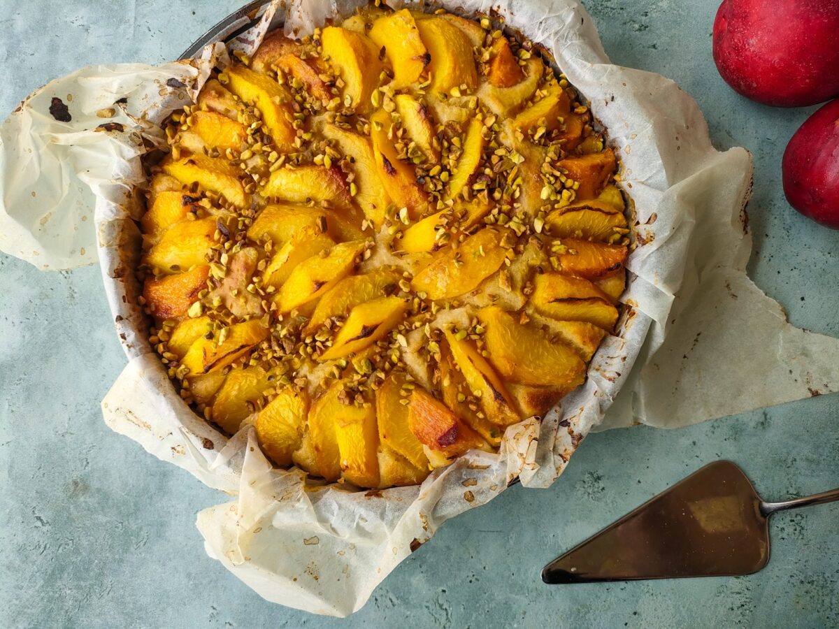 gâteau pêche ricotta