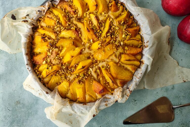 gâteau pêche ricotta