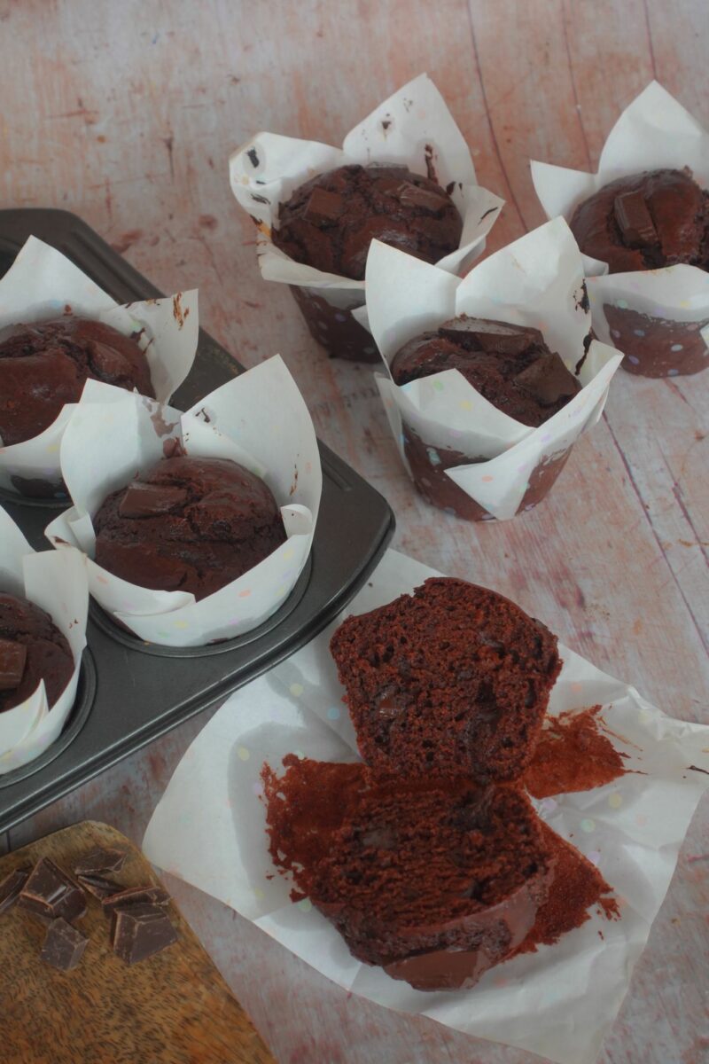 muffins très chocolat